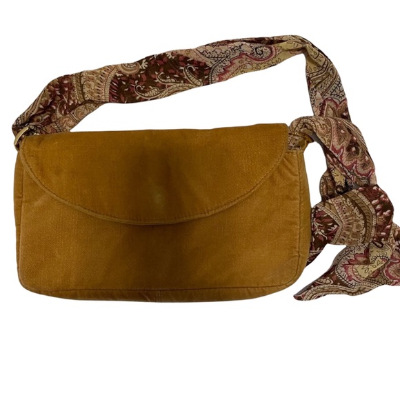 Victoria's Secret Handbags - VICTORIA’S SECRET VELVET BAG WITH SCARF STRAP